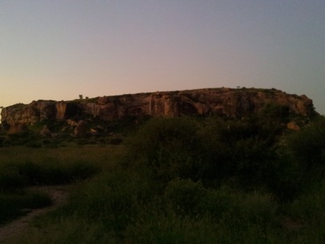 Mapungubwe hill at dusk