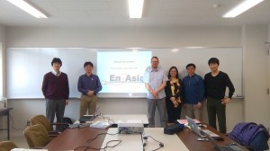 The project group, fromn left to right Kimiho Chino, Mikio Miyazaki, Christian Bokhove, Ida Mok, ALlen Leung and Kotaro Komatsu.