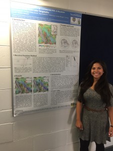 Isabel and a poster of her work which she presented at the BGA PGRiP 2015