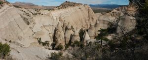 Tent Rock panorama during the hike to the top of Kasha Katuwe.
