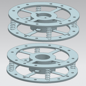 A CAD representation of the prototype, ready for 3D printing