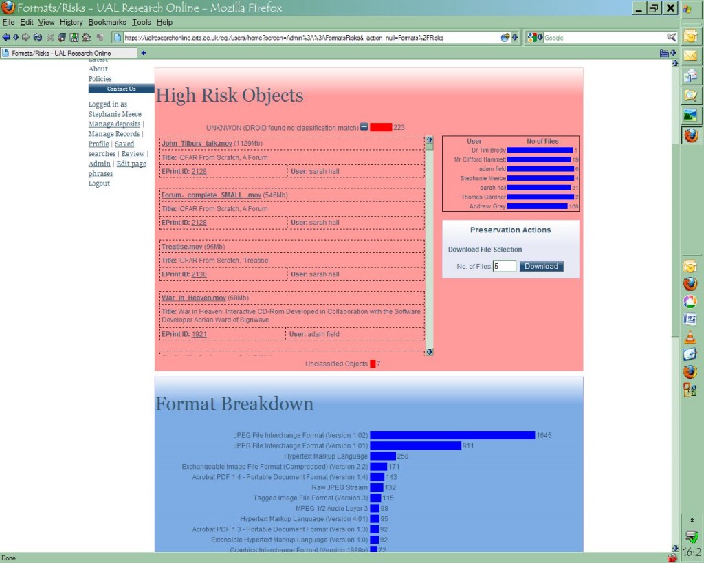 UAL Formats and Risks Screenshot 3