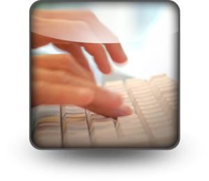 Typing on a keyboard