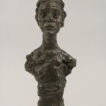 Bust of Annette X 1965 Bronze 45x18.5x13.4 Collection Foundation Giacometti, Paris