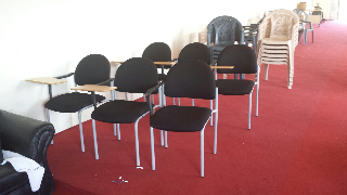 Reused chairs in Ghana