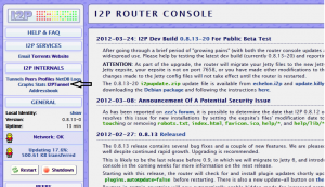 I2P Router Console