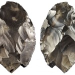 Paleolithic handaxe from Happisburgh, Norfolk, found on the beach by a dog-walker in 2000. Dated 800,000 – 600,000 BP.Portable Antiquities Scheme. CC-BY-SA-3.0 