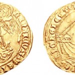  Lancaster. Henry VI. Restored, 1470-1471. AV Angel (5.15 g, 6h). London(?) mint. From the Andrew Wayne Collection. Ex Property of Mr. C.F. Noon, F.R.C.S. (Spink 165, 8 October 2003), lot 254; E.M. Norweb Collection (Spink 45, 13 June 1985), lot 206.Classical Numismatic Group, Inc. http://www.cngcoins.com CC-BY-SA-3.0. 