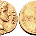 Augustus. 27 BC-AD 14. AV Aureus (7.83 g, 6h). Lugdunum (Lyon) mint. 2nd emission, 10 BC. From CNG. Classical Numismatic Group, Inc. http://www.cngcoins.com. Wikipedia user: Carlomorino.  CC-BY-SA-3.0.